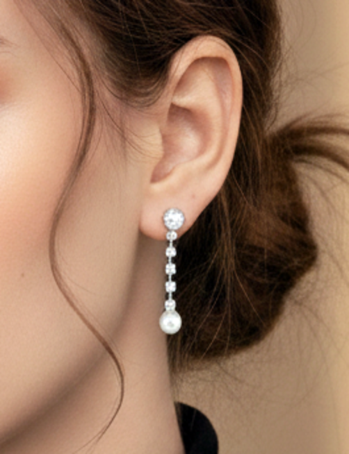 BRIDAL PEARL DROP SET