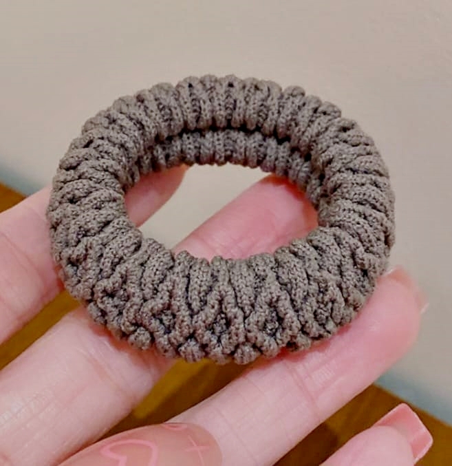 WOVEN COTTON ELASTIC HAIR TIE