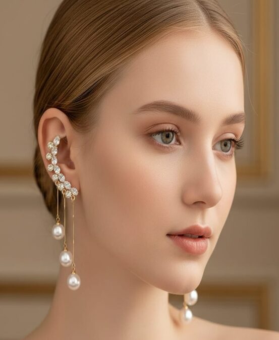 Pearl Climbers Earrings