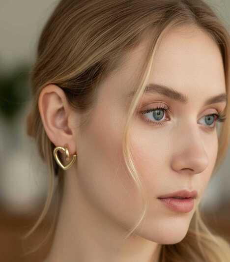 FULID HEART EARRINGS