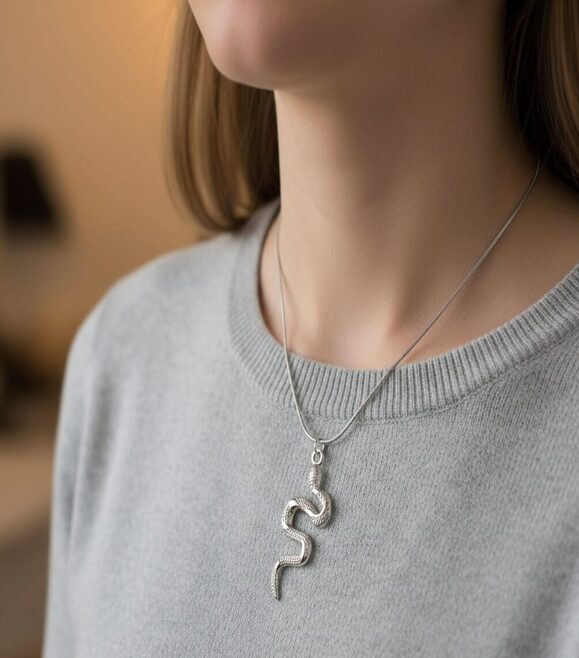SNAKE PENDANT NECKLACE