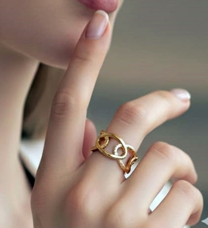 ABJUSTABLE GOLD RINGS