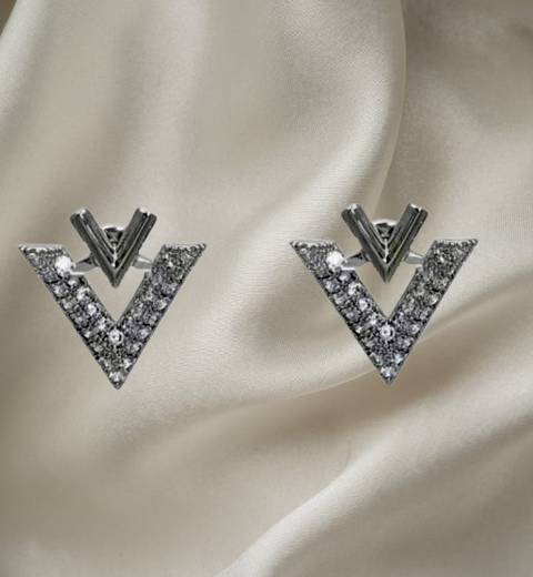 V"  WITHIN EARRINGS
