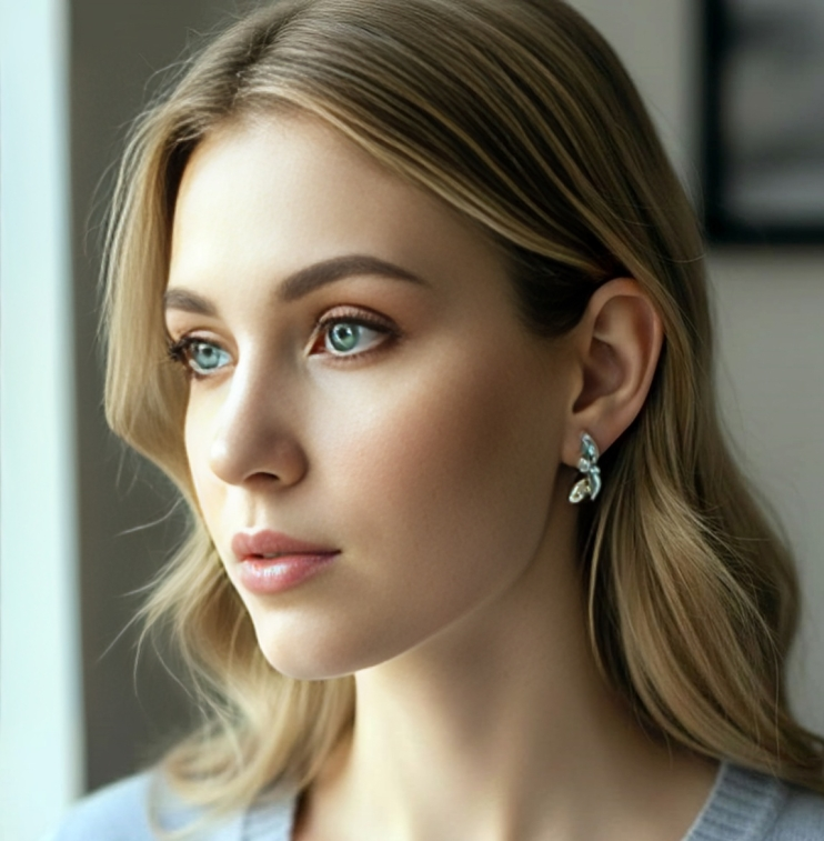 CLIMBER EARRINGS (BLUE)