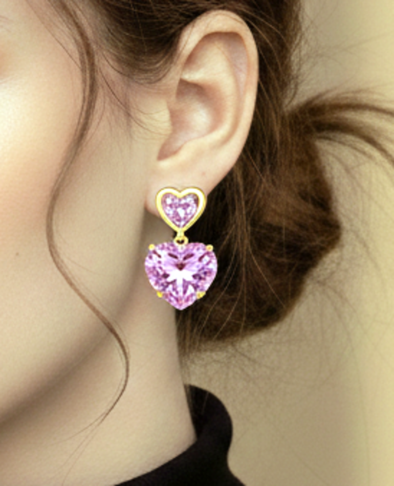 PINK HEART PENDANT SETS