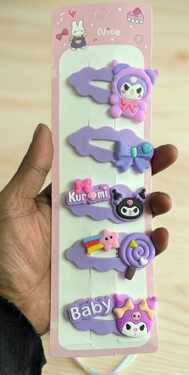 KUROMI BABY HAIR CLIPS