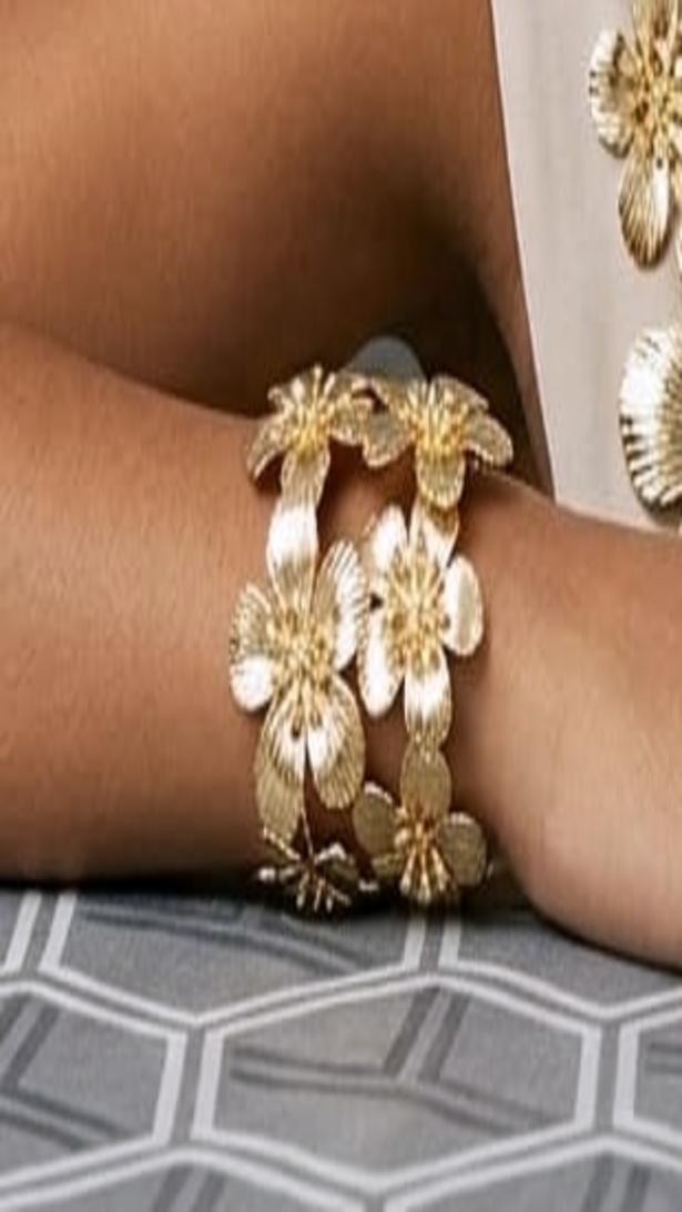 FLOWER BRACELET GOLDEN