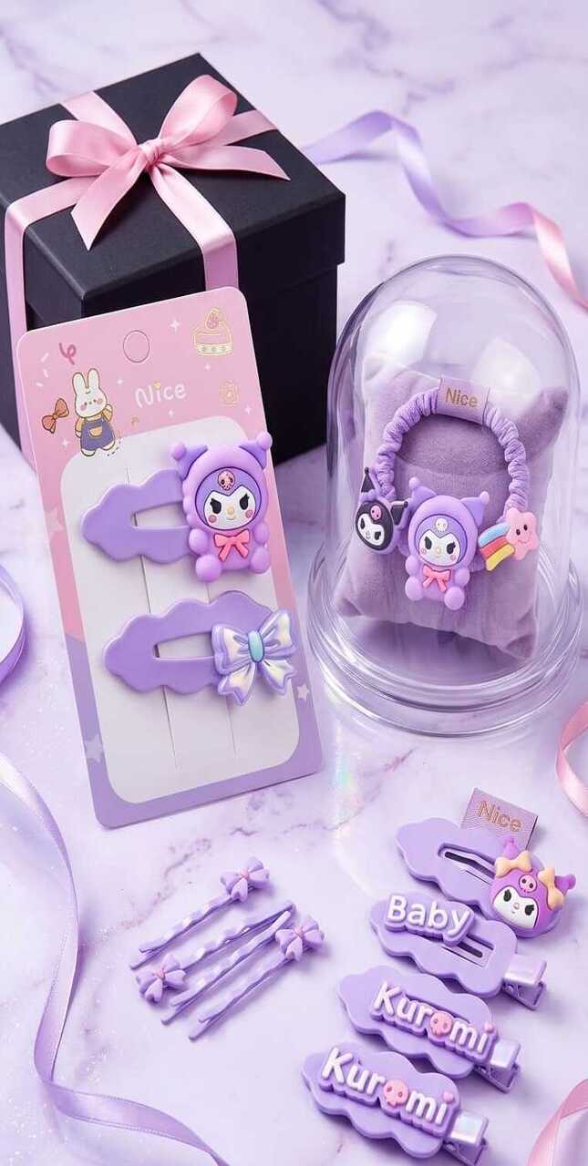 KUROMI BABY HAIR CLIPS